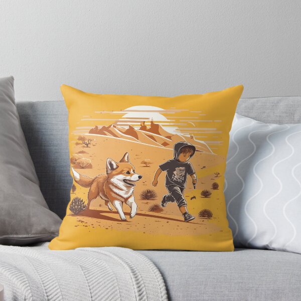 Item preview, Adventure Buddies: Corgi and Boy Racing Through the Hot Desert designed and sold by Sleeygoy.