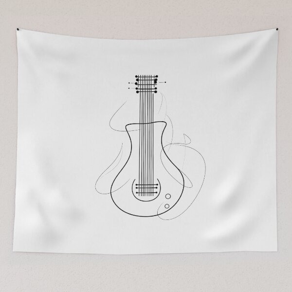 Item preview, Abstract Minimalist Guitar Lines designed and sold by Artwyz.