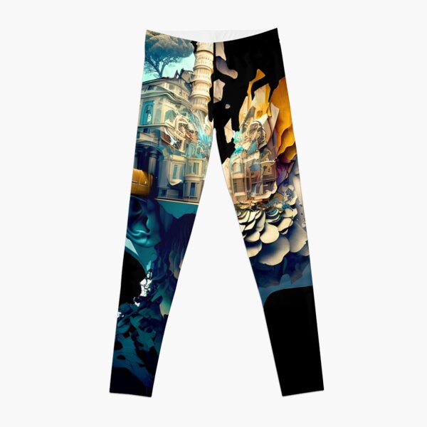 Typographic Print Leggings