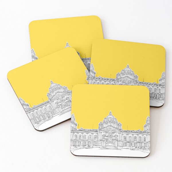 Item preview, Belfast City Hall (Yellow Background) designed and sold by Adam Regester.