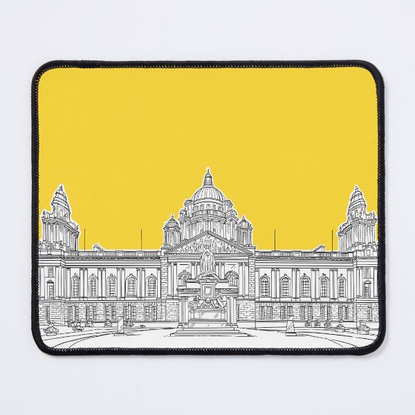 Item preview, Belfast City Hall (Yellow Background) designed and sold by Adam Regester.