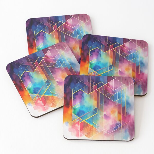 Item preview, Geometric elements pattern. Rainbow pattern.  designed and sold by DO-artbyDeliaO.