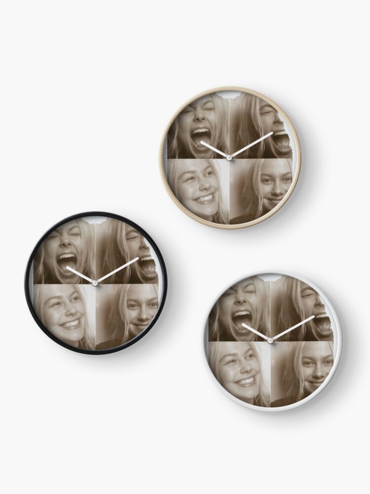 Thumbnail 3 of 4, Clock, Happy Smiles designed and sold by EldonKunde.