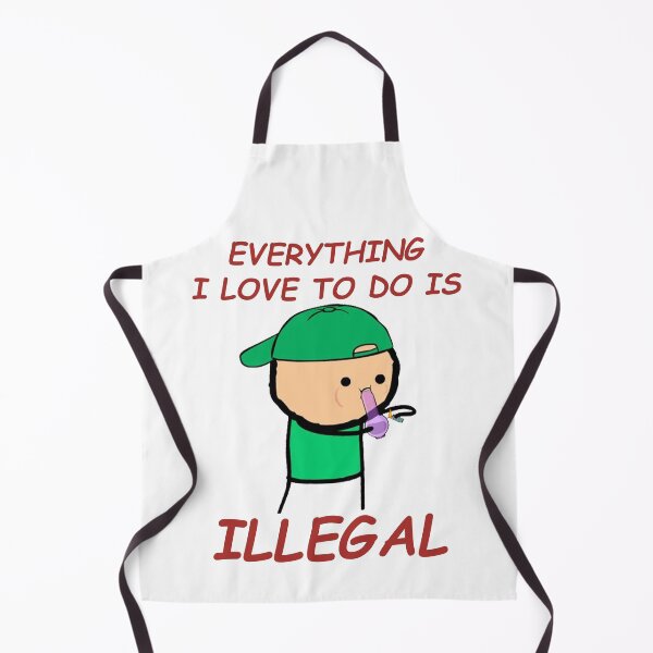 Item preview, Everything I Love To Do Is Illegal designed and sold by maximinano100k.