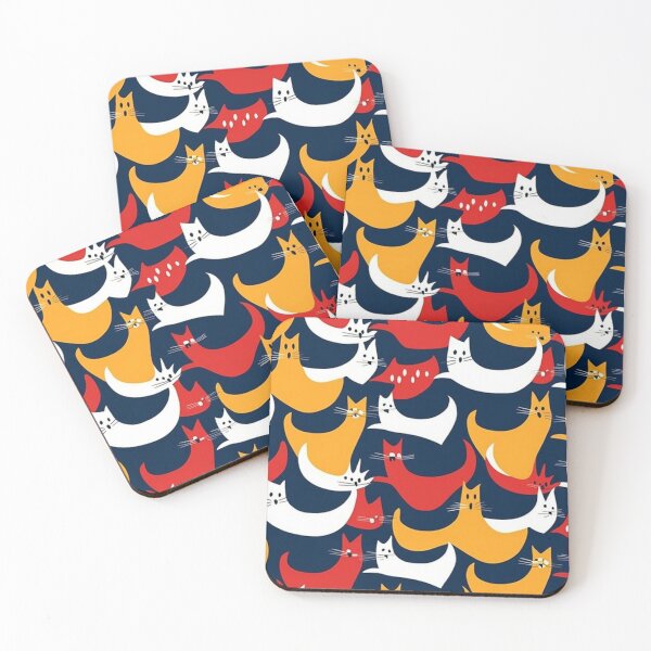 Item preview, Funny Cat wave pattern  designed and sold by Kiriharmo.