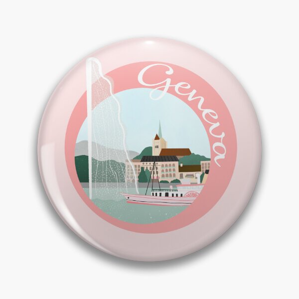 Item preview, Geneva skyline and Jet d'eau designed and sold by Home Cyn Home.