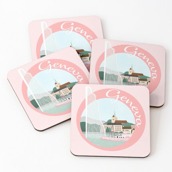 Item preview, Geneva skyline and Jet d'eau designed and sold by Home Cyn Home.