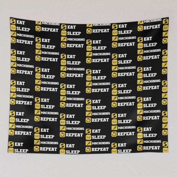Item preview, Eat Sleep Repeat Machinist Craft Machine Operator designed and sold by Pubi.