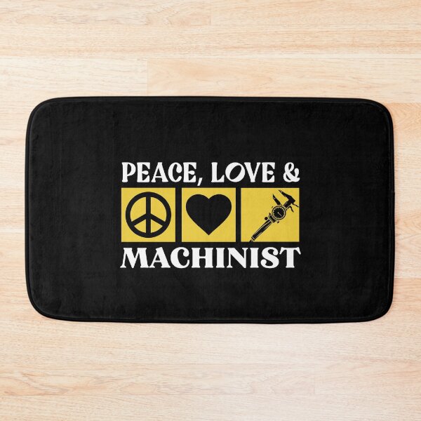 Item preview, Peace Love Machinist Craft Machine Operator Tool designed and sold by Pubi.