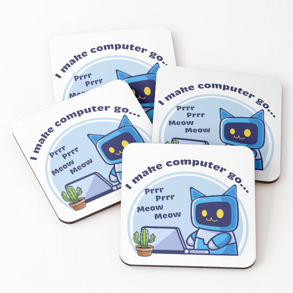 Item preview, I make computer go prrr prrr meow meow designed and sold by Code  Monkeys.