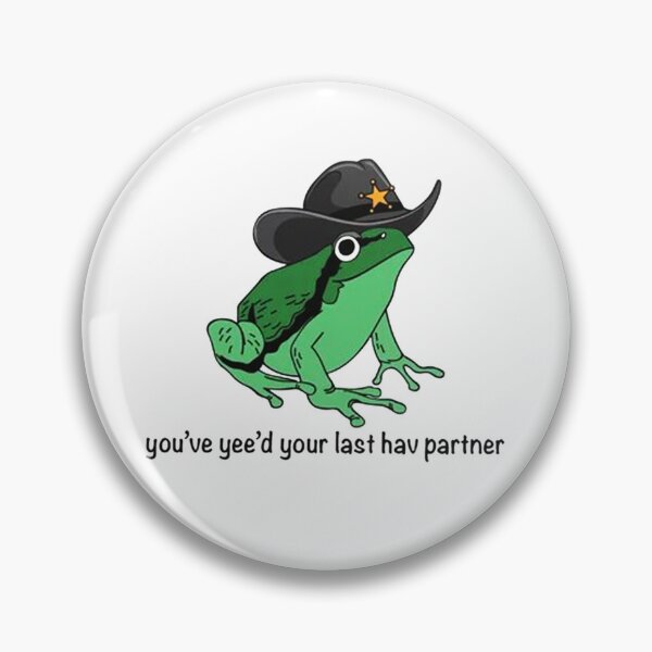 Item preview, Cowboy Frog Meme designed and sold by benedikfrost.