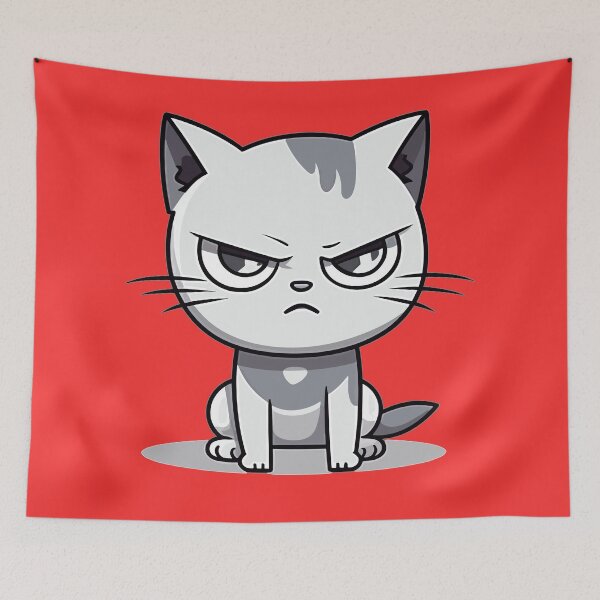 Item preview, Weary Whiskers: Tired Cat in Need of Rest designed and sold by Sleeygoy.