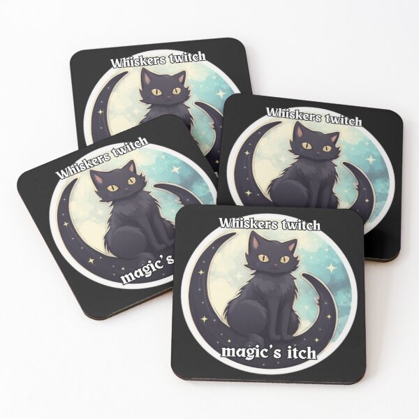 Item preview, Black Cute Magic Cat | Funny Witch Quotes & Halloween Sayings designed and sold by FantasySoul.