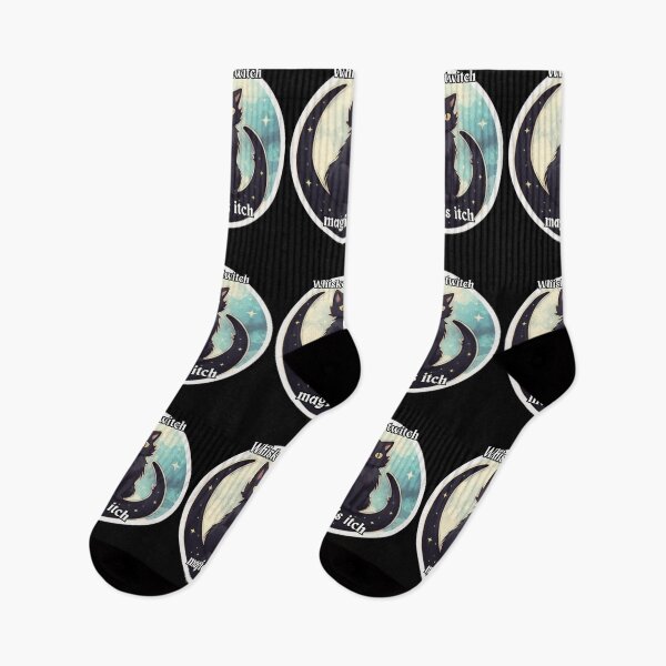 Item preview, Black Cute Magic Cat | Funny Witch Quotes & Halloween Sayings designed and sold by FantasySoul.