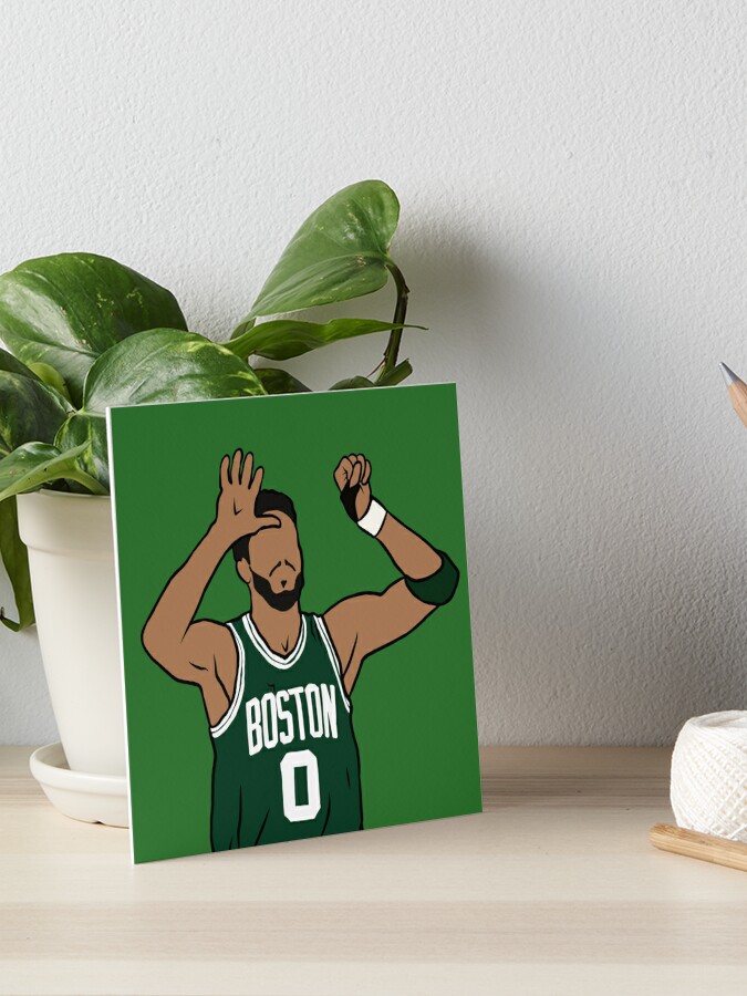 Jayson Tatum Boston Celtics Jersey Art Board Print by SAYIDOWjpg