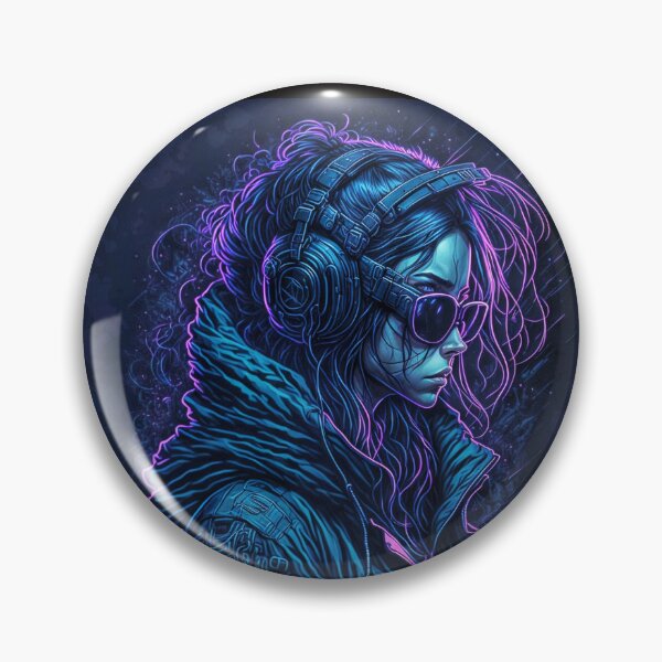 Item preview, Copy of Future Female/Girl DJ with Rave headphones  by BLACK DRAGON STREET WEAR  designed and sold by Grin.