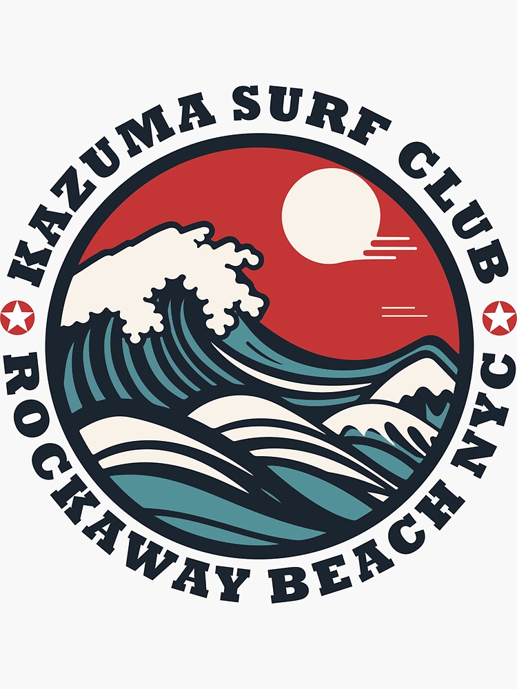 "Kazuma Surf Club" Stickerundefined by AlainWakesurf Redbubble