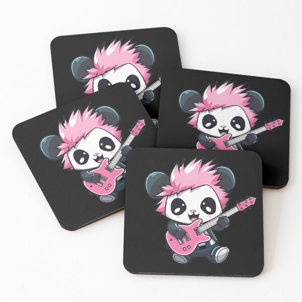 Item preview, Cute Punk Panda Playing Guitar designed and sold by EtherealDreamin.
