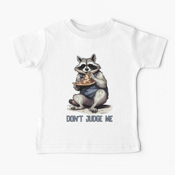 Raccoon Eating Pizza Baby T-Shirts for Sale | Redbubble