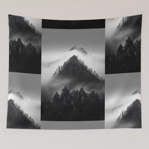 Item preview, Volcano, Mountains, Trees, Fog, Indonesia, Nature, Landscape designed and sold by Brewyart Creative Design.