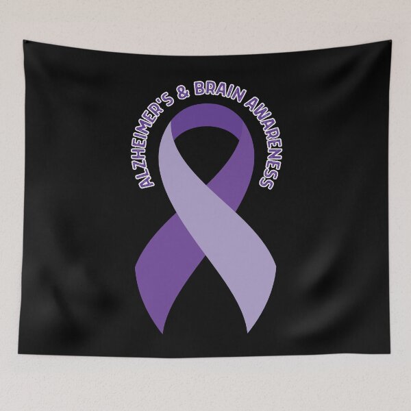 Item preview, Alzheimer's & Brain Awareness Purple Ribbon designed and sold by OwlCanvas.