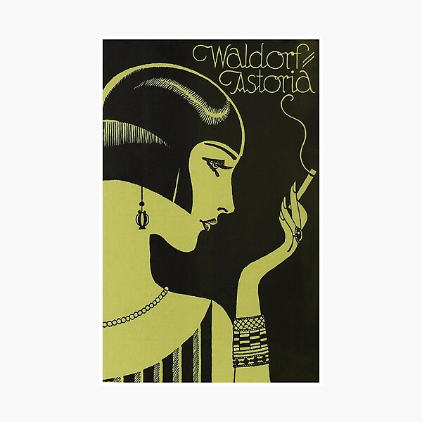 Item preview, Flapper with a Cigarette Vintage Poster designed and sold by vintagevivian.