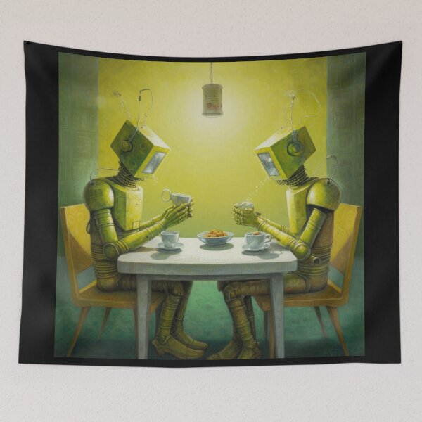 Item preview, Robots in the cafe series designed and sold by VISIONARTIST.