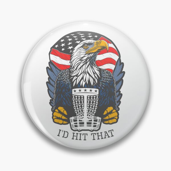 Item preview, I'd Hit That Disc Golf Patriotic 4th Of July USA Flag Eagle designed and sold by GrandeDuc.