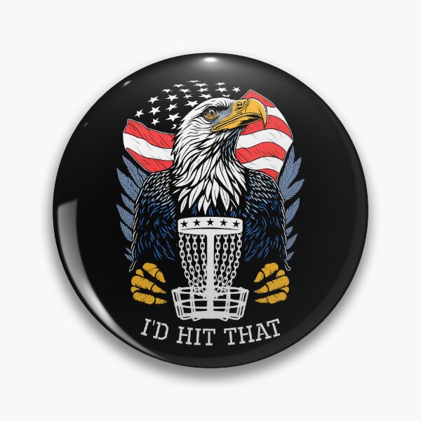 Item preview, I'd Hit That Disc Golf Patriotic 4th Of July USA Flag Eagle designed and sold by GrandeDuc.