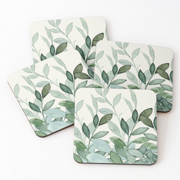 Item preview, Soft Green Leaves designed and sold by KatsCarnations.
