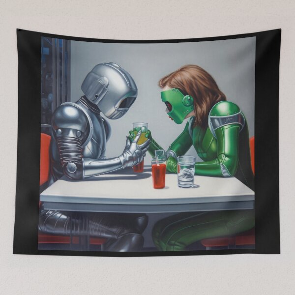 Item preview, Robots in the cafe series designed and sold by VISIONARTIST.