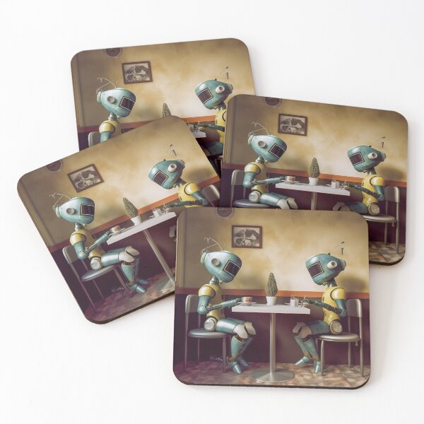 Item preview, Robots in the cafe series  designed and sold by VISIONARTIST.