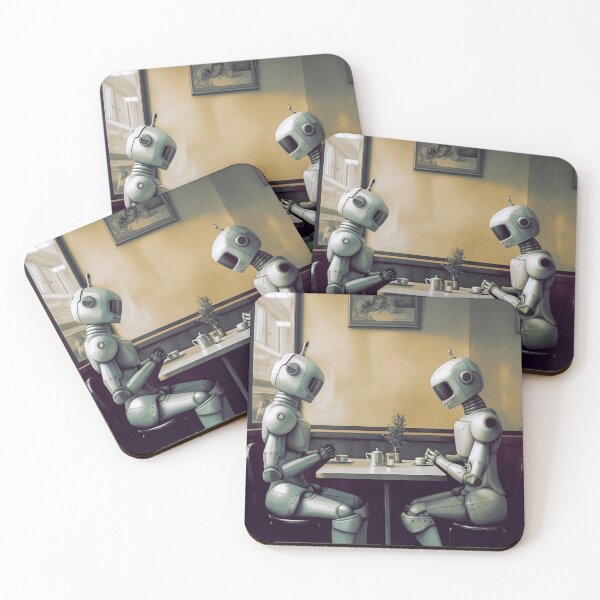 Item preview, Robots in the cafe series  designed and sold by VISIONARTIST.