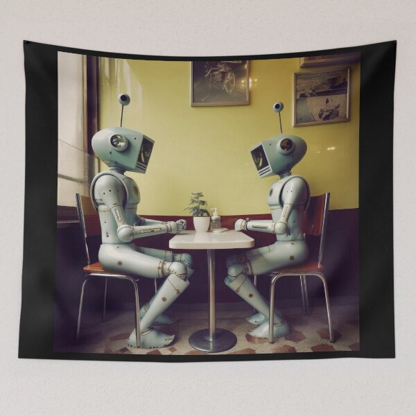 Item preview, Robots in the cafe series designed and sold by VISIONARTIST.