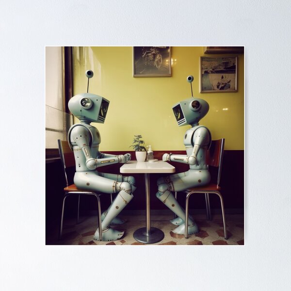 Item preview, Robots in the cafe series  designed and sold by VISIONARTIST.