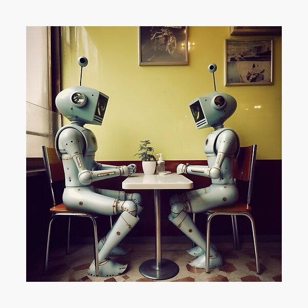 Item preview, Robots in the cafe series  designed and sold by VISIONARTIST.