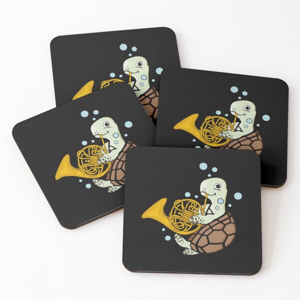 Item preview, French Horn Player Kids Music Sea Turtle French Horn designed and sold by DSWShirts.