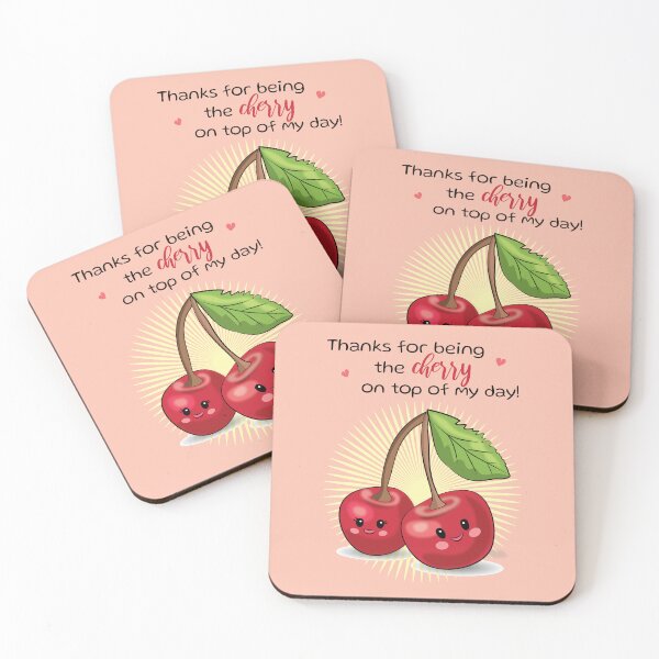 Item preview, Love letter with cherries - Cute kawaii cherries designed and sold by HajnalkArt.