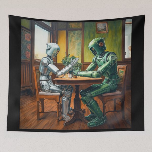 Item preview, Robots in the cafe series designed and sold by VISIONARTIST.