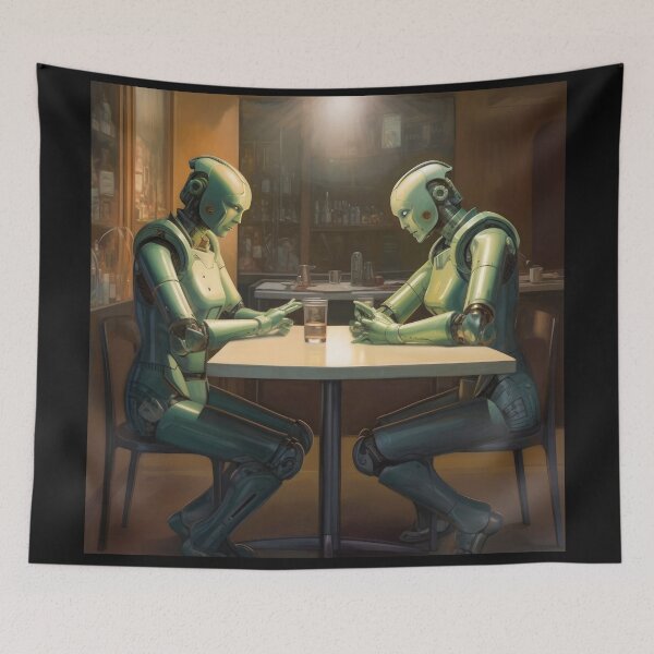 Item preview, Robots in the cafe series designed and sold by VISIONARTIST.