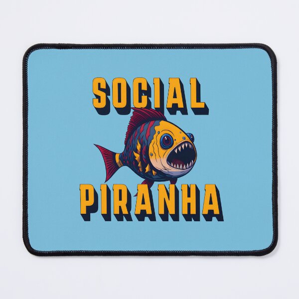 Item preview, Social Piranha designed and sold by Digital Art Works  Hub.