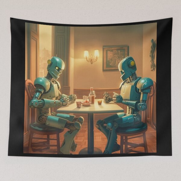 Item preview, Robots in the cafe series designed and sold by VISIONARTIST.