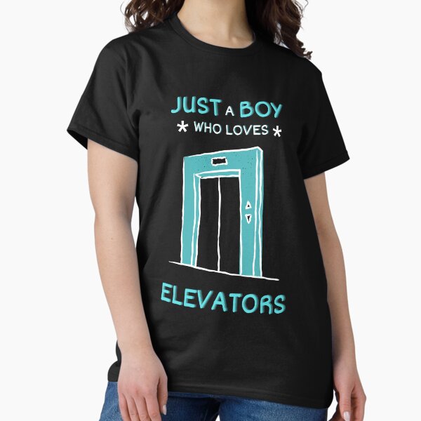 Item preview, Elevator Just a Boy Who Loves Elevators T-Shirt designed and sold by snarkoriginals.