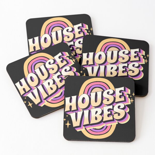 Item preview, HOUSE MUSIC - House vibes (gold/purple/pink) designed and sold by Discothreadz.