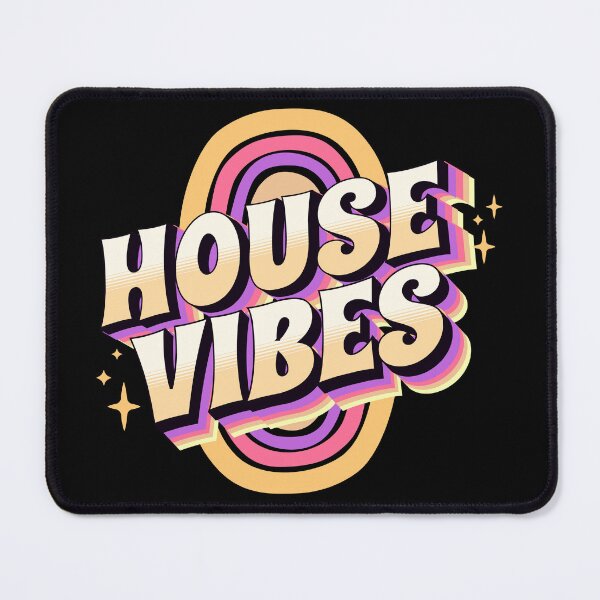 Item preview, HOUSE MUSIC - House vibes (gold/purple/pink) designed and sold by Discothreadz.