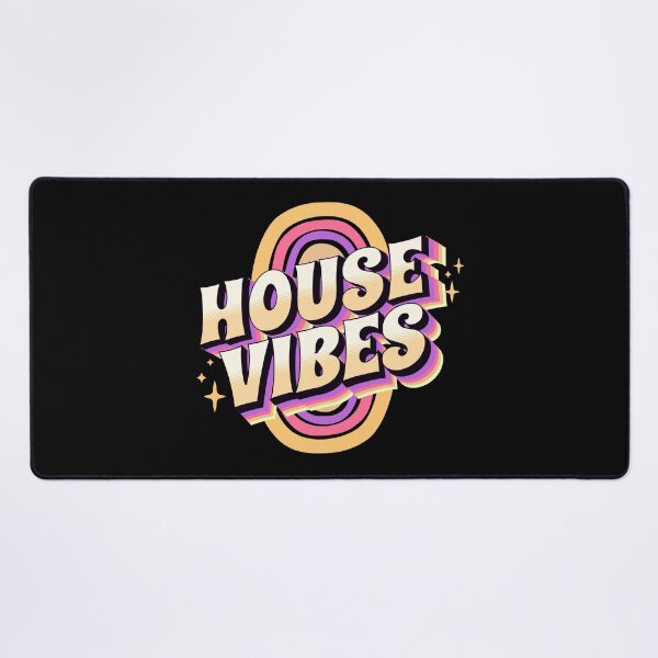Item preview, HOUSE MUSIC - House vibes (gold/purple/pink) designed and sold by Discothreadz.