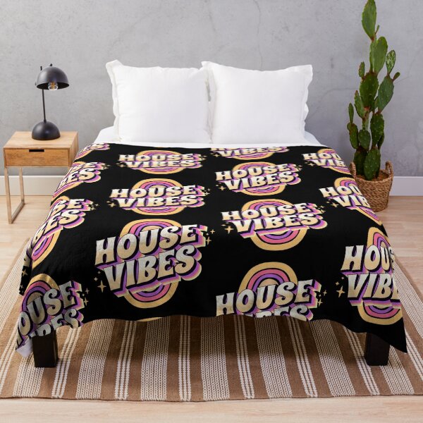 Item preview, HOUSE MUSIC - House vibes (gold/purple/pink) designed and sold by Discothreadz.