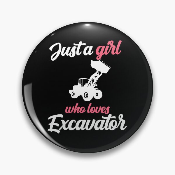Item preview, Just A Girl Excavator Backhoe Building Excavator designed and sold by Pubi.