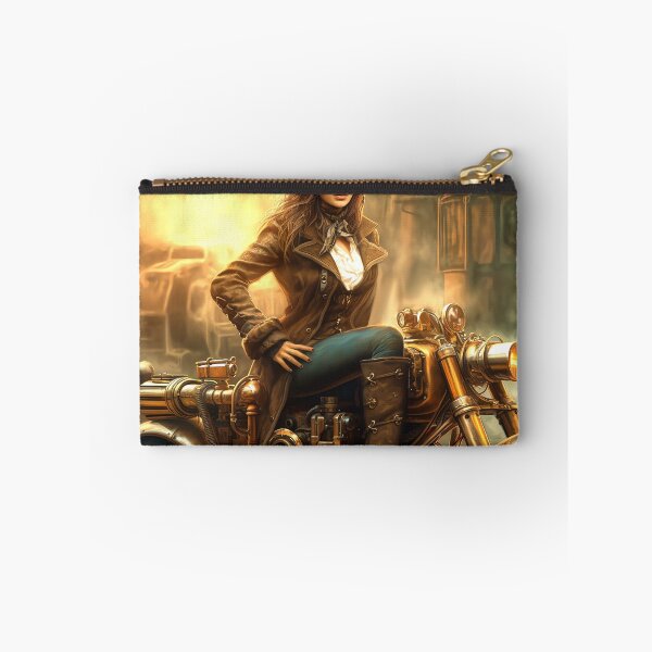 Item preview, Steampunk bike riding woman designed and sold by Paul Fleet.