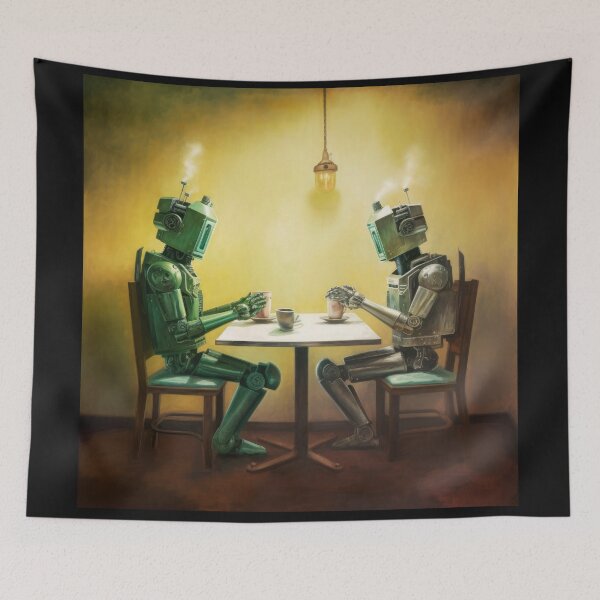 Item preview, Robots in the cafe series designed and sold by VISIONARTIST.